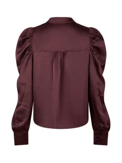 Neo Noir Rosslyn Heavy Sateen Bluse, , 38-Dame Bluser & Skjorter