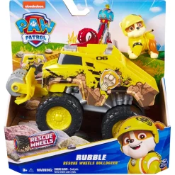 Paw Patrol Rubble Rescue Wheels Bulldozer-Børn Tog, Biler & Skibe