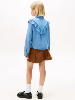 Hot Ruffle Bluse, , 152 cm Børn Bluser