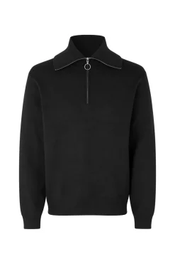 Samsøe Samsøe Ryder Half Zip Striktrøje, , M- Strik
