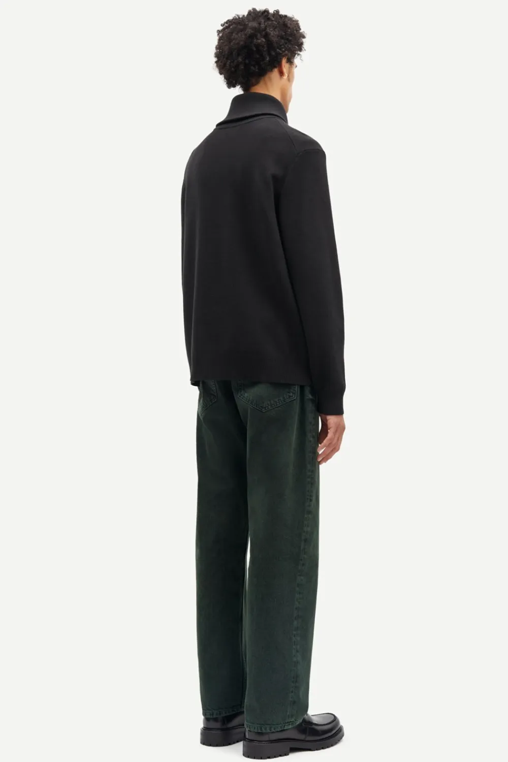 Samsøe Samsøe Ryder Half Zip Striktrøje, , M- Strik