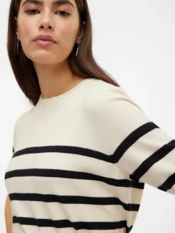 Vero Moda Saba Plain Strikbluse, , L-Dame Bluser & Skjorter|Strik & Sweatshirts