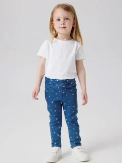 Outlet Salli Slim Denim Leggings, , 116 cm Børn Jeans|Bukser & Leggings