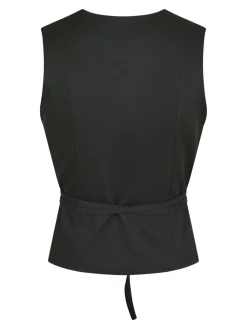 Neo Noir Samara Twill Wrap Vest, , 42-Dame Veste