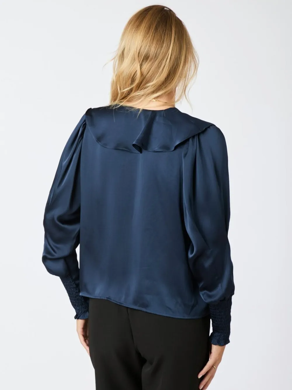 Sandie Sateen Bluse, , 38 Dame Bluser & Skjorter