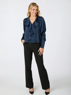 Sandie Sateen Bluse, , 38 Dame Bluser & Skjorter