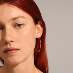 Pilgrim Sanne Store Hoops,-Dame Øreringe