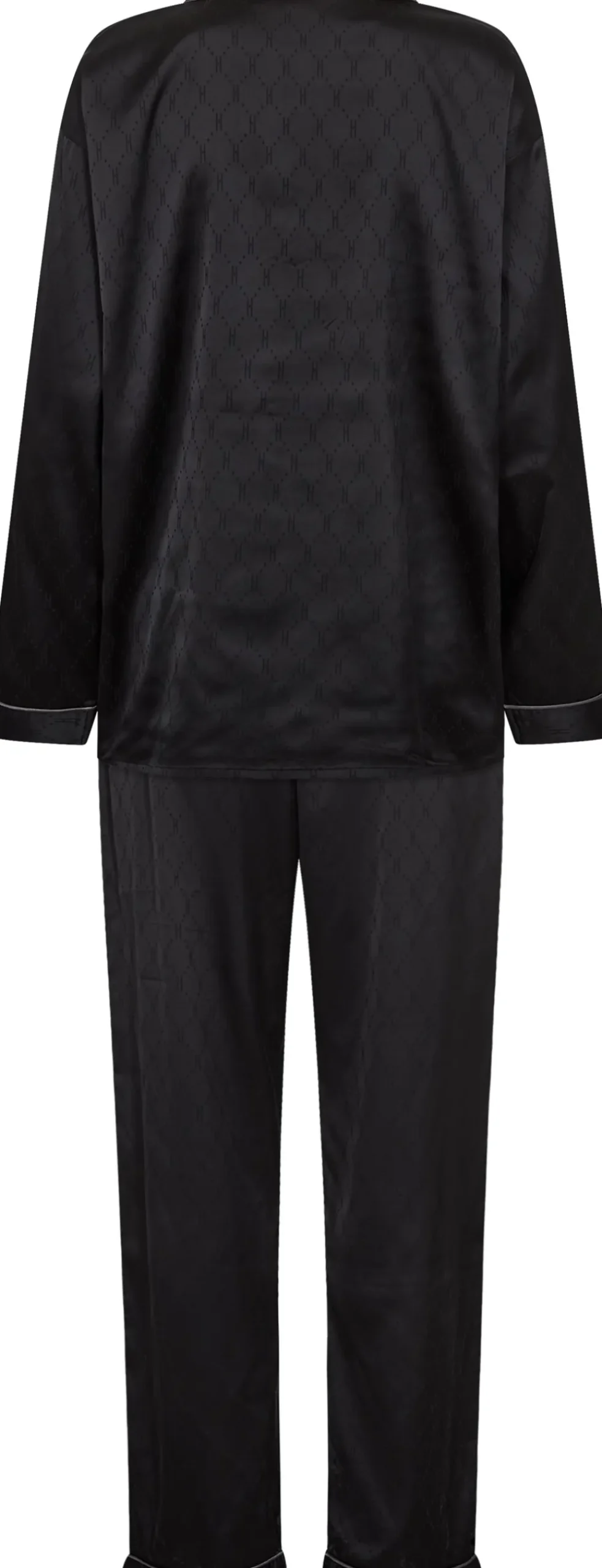 Satin Pyjamassæt, , L Dame Loungewear