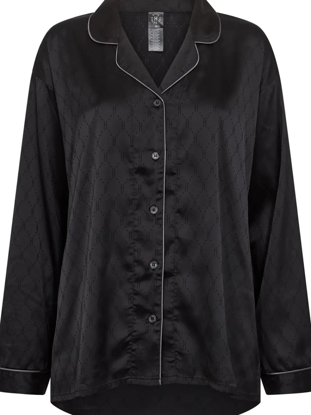 Satin Pyjamassæt, , L Dame Loungewear