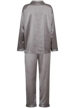 Hype The Detail Satin Pyjamassæt, , L-Dame Loungewear