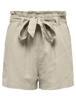 JDY Say Linen Shorts, , 36-Dame Shorts