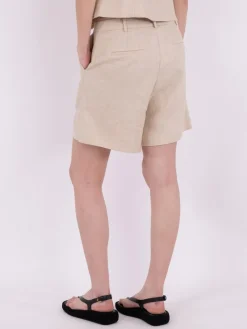 Neo Noir Sega Heavy Linen Shorts, , 34-Dame Shorts