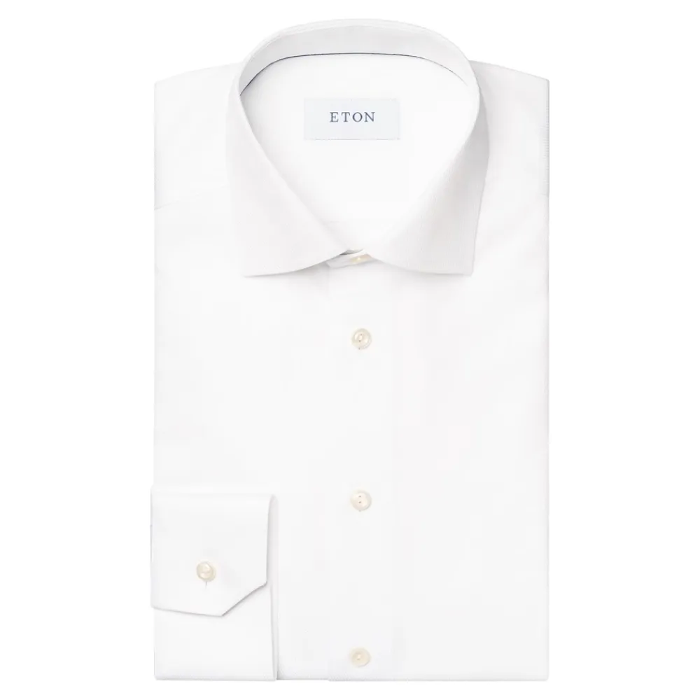 New Semi Solid Signature Twill Slim Skjorte, , 41 Skjorter