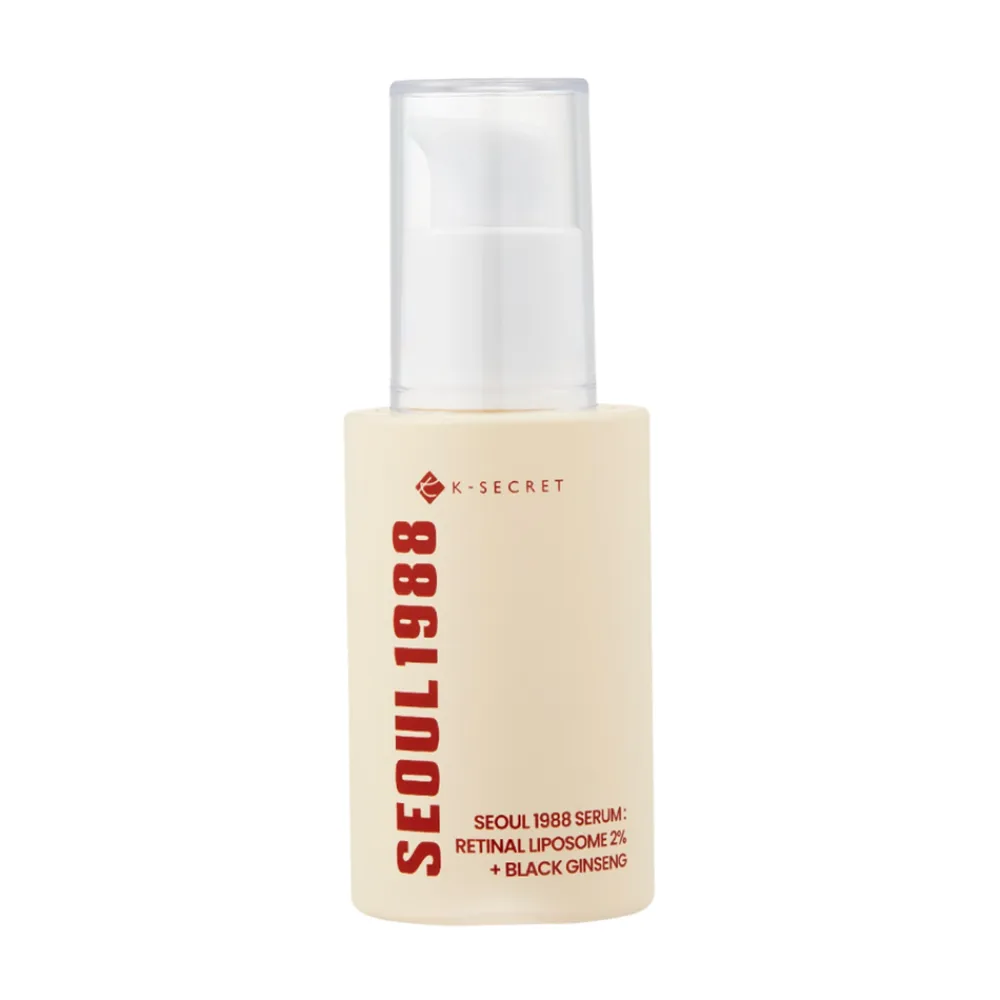 K-SECRET SEOUL 1988 Serum: Retinal Liposome 2% + Black Ginseng, 30 ml- Hudpleje