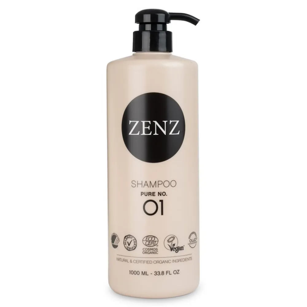 Zenz Shampoo Pure no. 01, 1000 ml- Hårpleje
