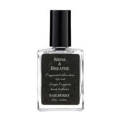 Nailberry Shine & Breathe Topcoat,- Negle