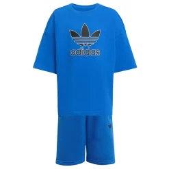 New Short Tee Big Logo Execution Sæt, , 122 cm Børn Nederdele & Shorts