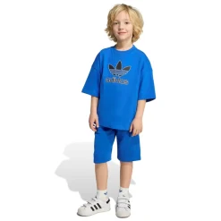 New Short Tee Big Logo Execution Sæt, , 122 cm Børn Nederdele & Shorts