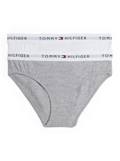 Tommy Hilfiger Signature Logo Waistband 2-pak Briefs, , 128-140 cm-Børn Undertøj & Nattøj