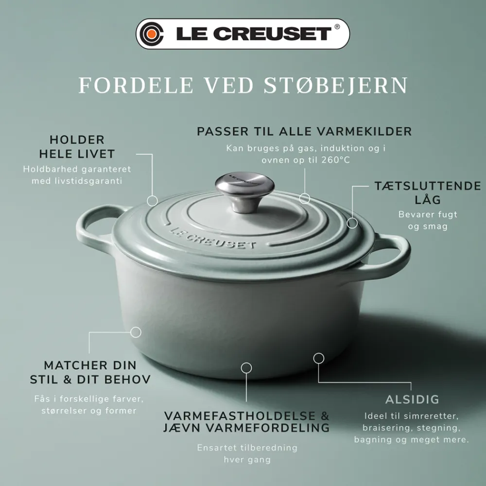 Le Creuset Signature Rund Støbejernsgryde, , 4,2 L- Gryder & Pander