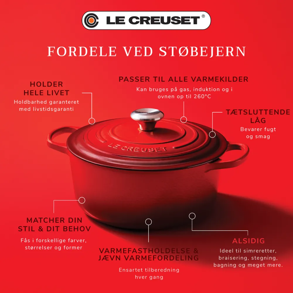 Discount Signature Rund Støbejernsgryde, , 4,2 L Gryder & Pander