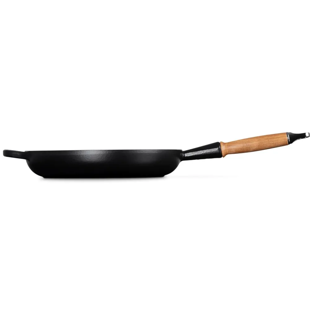 Hot Signature Støbejerns Stegepande Med Træhåndtag, , Ø28 cm Gryder & Pander