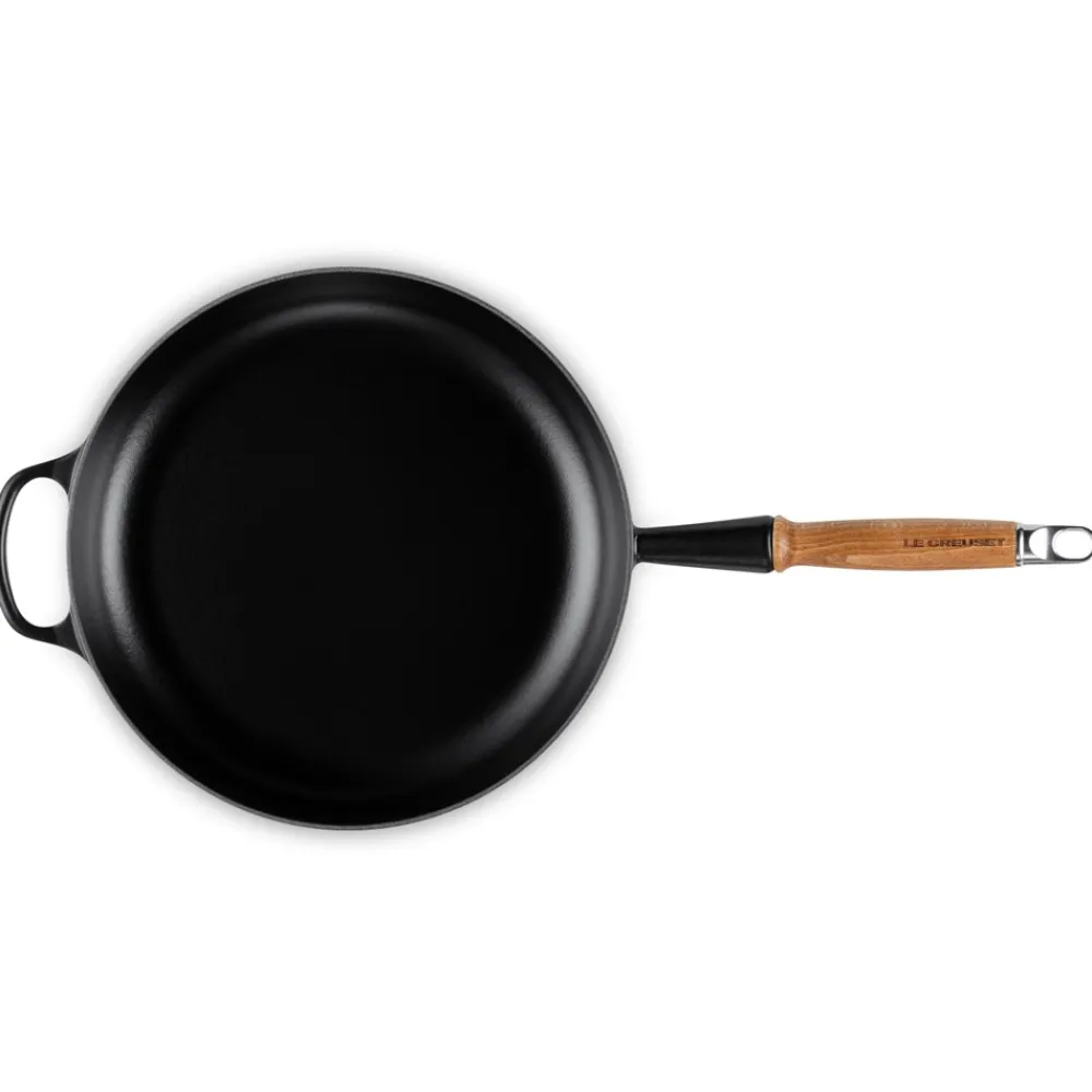 Hot Signature Støbejerns Stegepande Med Træhåndtag, , Ø28 cm Gryder & Pander