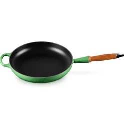 Hot Signature Støbejerns Stegepande Med Træhåndtag, , Ø28 cm Gryder & Pander