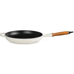 Le Creuset Signature Støbejerns Stegepande Med Træhåndtag, , Ø28 cm- Gryder & Pander