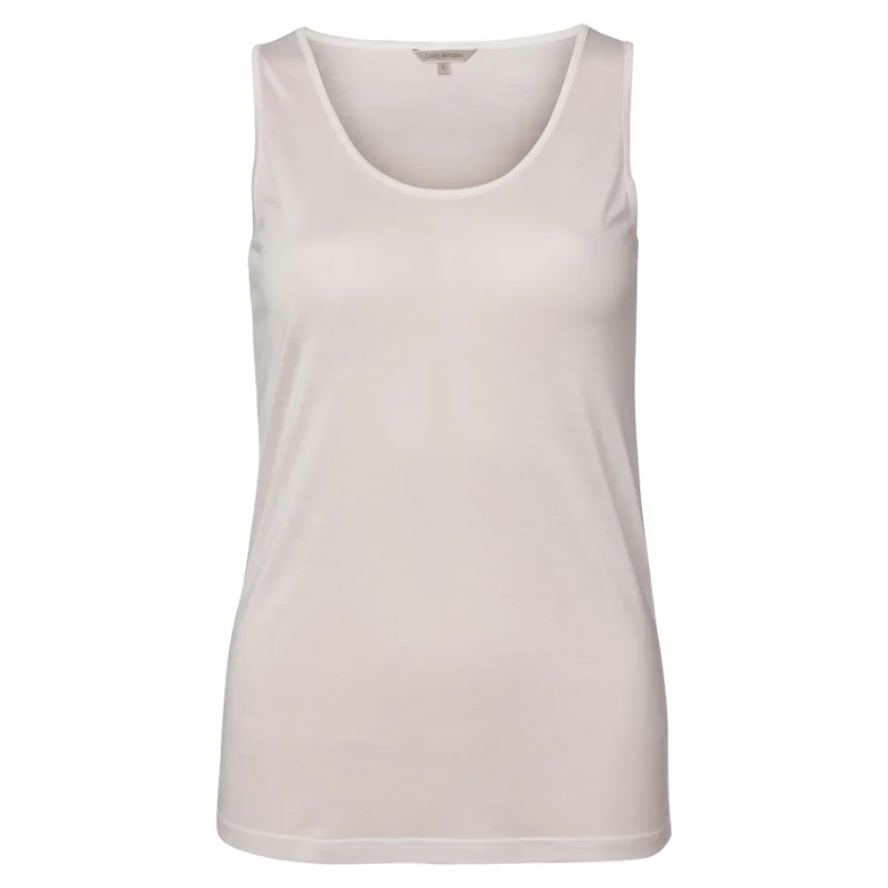 Lady Avenue Silk Jersey Tank Top, , M-Dame Lingeri|T-Shirts & Toppe