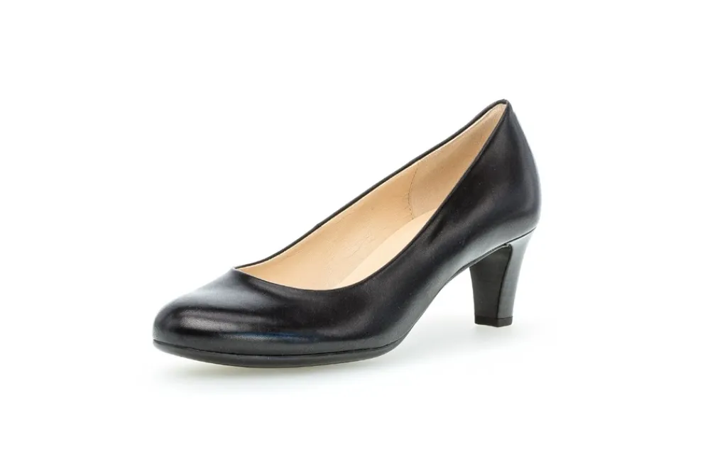 Outlet Skind Pumps, , 42 Dame Højhælede Sko