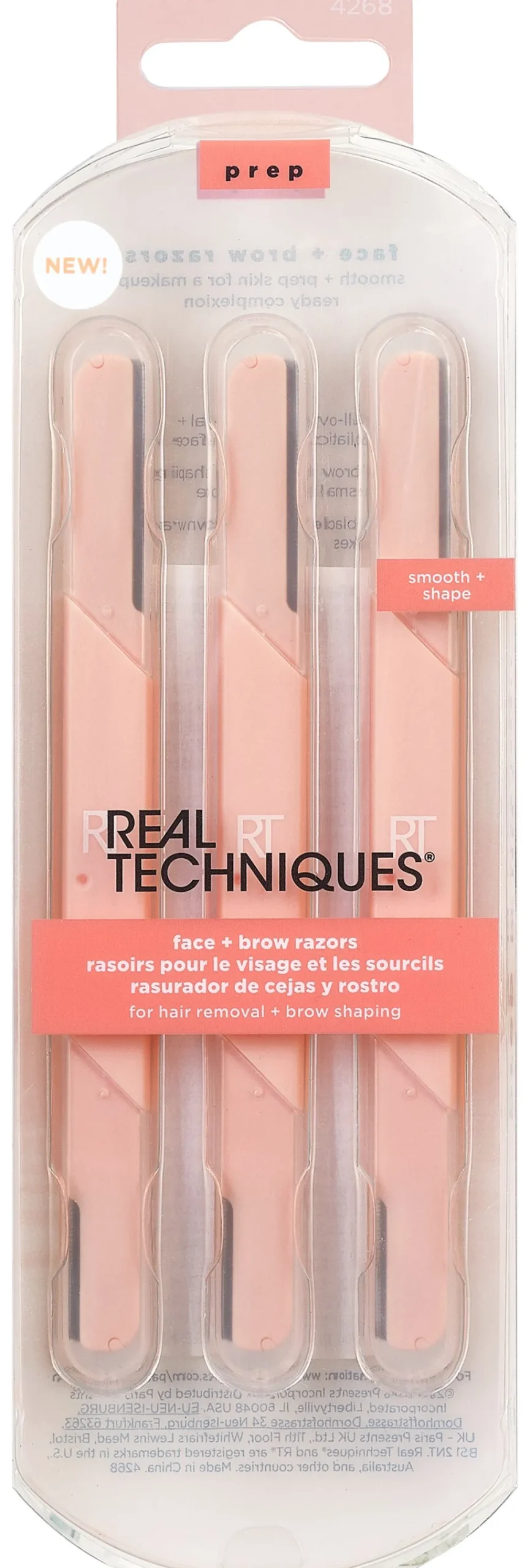 Real Techniques Skinimalist Face & Brow Razors- Vipper & Bryn