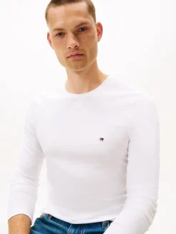 Hot Slim Fit Langærmet T-shirt, , L T-Shirts & Poloer