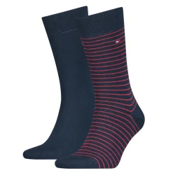 Tommy Hilfiger Small Stripe 2-pak Strømper, , 39-42- Strømper