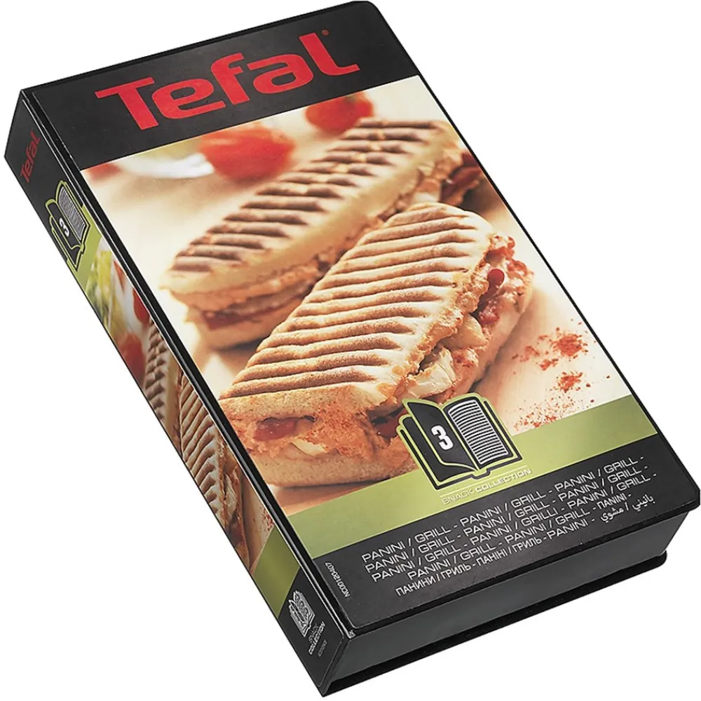 Tefal Snack Collection Paniniplader, Sort- Køkkenmaskiner