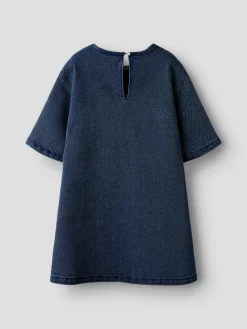 Name It Sof Denim Kjole, , 146 cm-Børn Kjoler