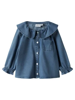 Name It Sophy Denim Skjorte, , 92 cm-Børn Skjorter