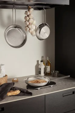 Clearance Stainless Steel Honeycomb Stegepande, Ø28 cm Køkken|Gryder & Pander