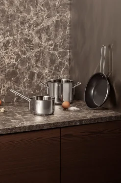 New Stainless Steel Slip-Let Stegepande, Ø20 cm Køkken|Gryder & Pander