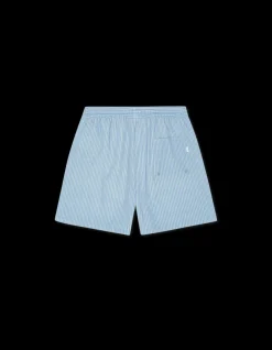 Les Deux Stan Stripe Seersucker Badeshorts, , XXL- Badetøj