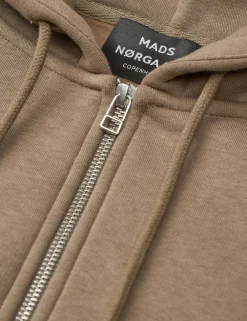 Mads Nørgaard Standard Luka Hoodie Zip Sweatshirt, , XXL- Sweatshirts & Trøjer