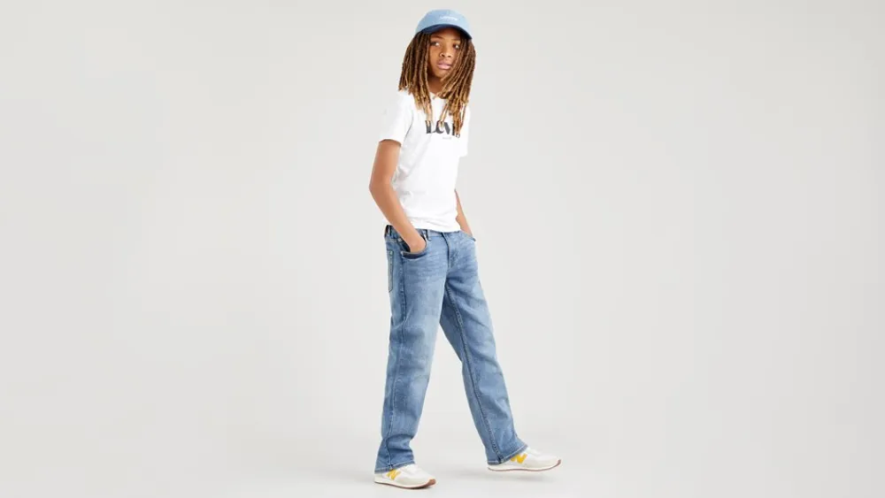 Discount Stay Loose Taper Jeans, , 10 år Børn Jeans