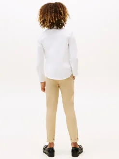 Tommy Hilfiger Stretch Oxford Cotton Skjorte, , 140 cm-Børn Skjorter