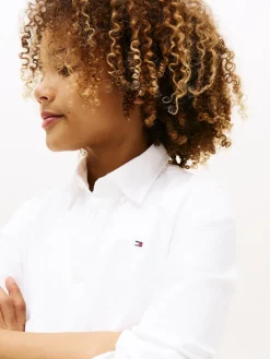 Tommy Hilfiger Stretch Oxford Cotton Skjorte, , 140 cm-Børn Skjorter
