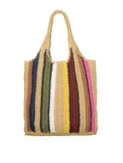 Discount Striped Wafted Carolina Shopper, Dame Shoppere