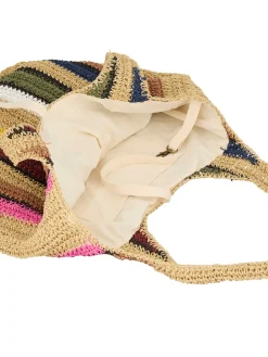 Discount Striped Wafted Carolina Shopper, Dame Shoppere