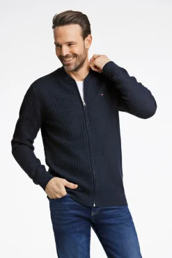 Bison Structured Knit Cardigan, , XXL- Cardigans
