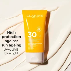 Clarins Sun Body Youth Protecting Solcreme, , 150 ml- Solbeskyttelse