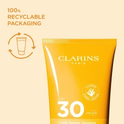 Clarins Sun Body Youth Protecting Solcreme, , 150 ml- Solbeskyttelse