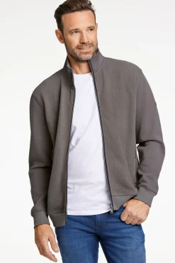 Outlet Superflex Structure Sweat Cardigan, , 4XL Cardigans